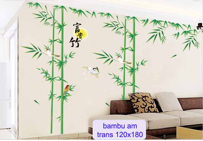BAMBU (UKURAN 120X180, HARGA DIHITUNG 2PCS) walstiker wall 