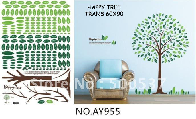 Happy Tree AY955 Jual Wall Stiker  Murah Wall stiker  untuk 
